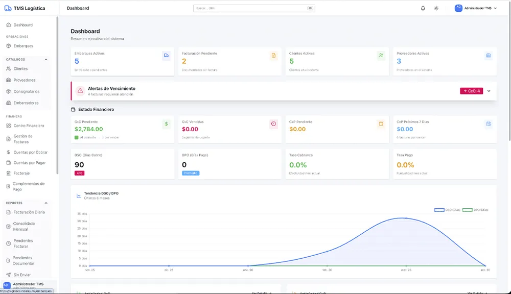 Embarque - Gestion de logistica