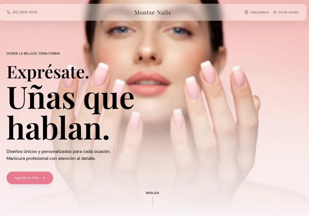 Montse Nails — Sitio Web