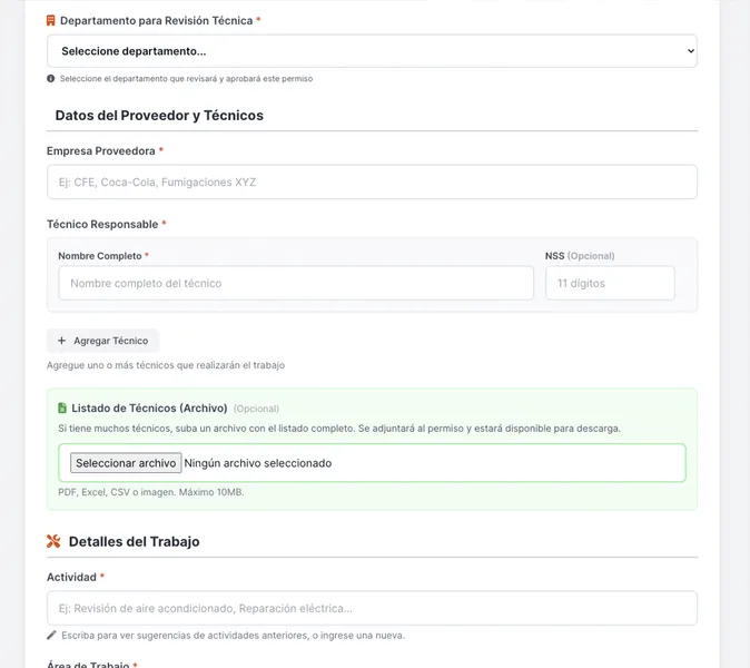 Sistema de Permisos