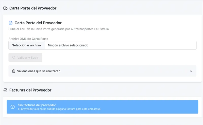 Embarque - Gestion de logistica